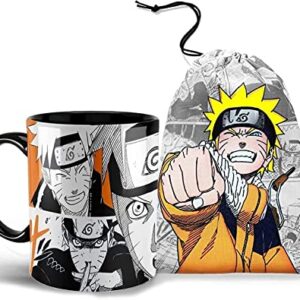 Kit Caneca e Sacola Naruto Mangá